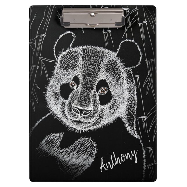 Panda Bear Klemmbrett (Vorderseite)