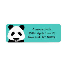 Panda Bear Modern Aquamarin