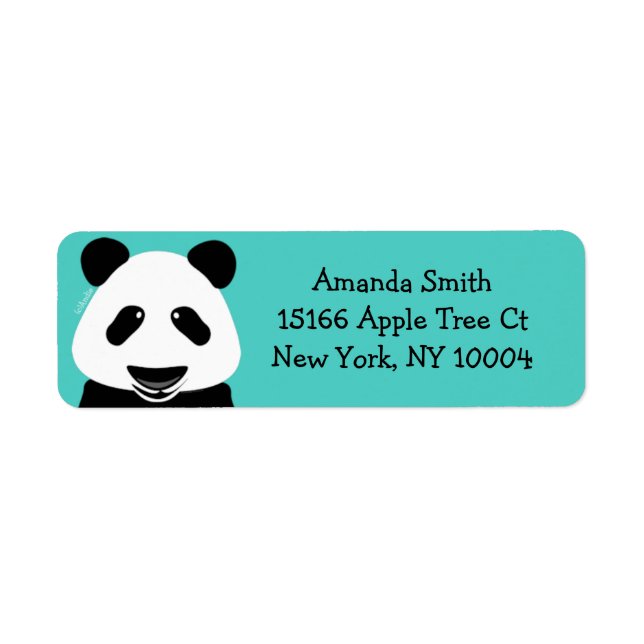 Panda Bear Modern Aquamarin (Vorne)