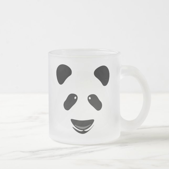 Panda Bear Modern Mattglastasse (Rechts)