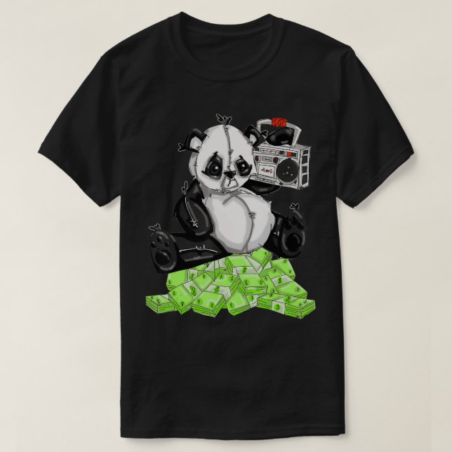Panda Bear Money T-Shirt (Design vorne)