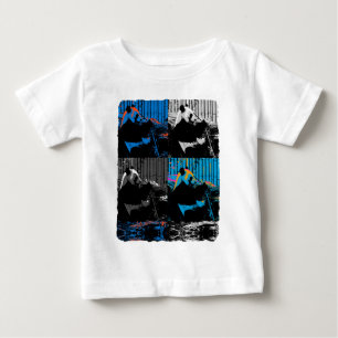Panda Bear Multipanel Modernes Design Baby T-shirt