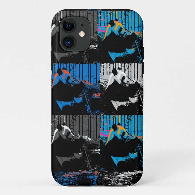 Panda Bear Multipanel Modernes Design Case-Mate iPhone Hülle (Rückseite)