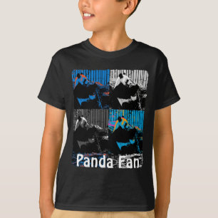 Panda Bear Multipanel Modernes Design T-Shirt