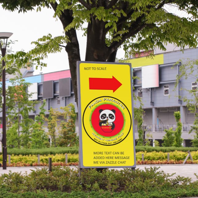 Panda Bear Noodles Chinesisches Restaurant individ Banner (Von Creator hochgeladen)