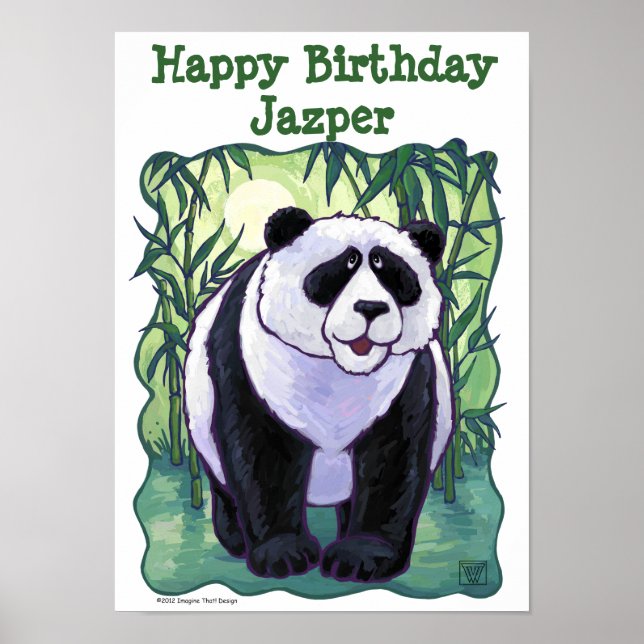 Panda Bear Party Center Poster (Vorne)