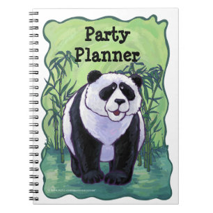 Panda Bear Party Planner Notebook Notizblock