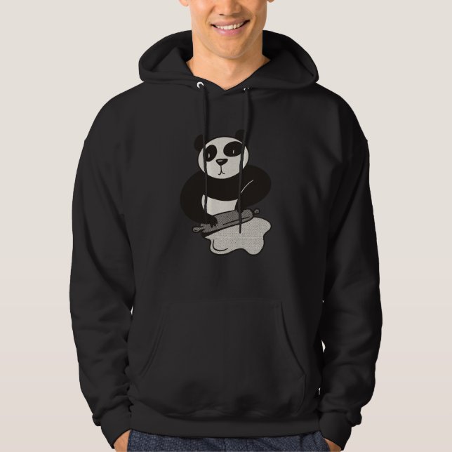 Panda Bear Pastry Bakery Children Pastry Rolling P Hoodie (Vorderseite)