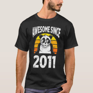 Panda Bear Phantastisch seit 2011 11. Geburtstag 1 T-Shirt