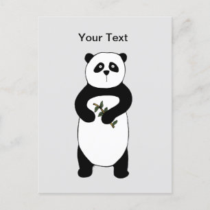Panda Bear Post Card Postkarte