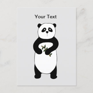 Panda Bear Post Card Postkarte