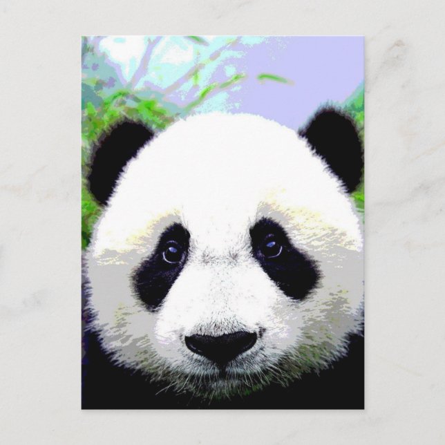 Panda Bear Postkarte (Vorderseite)
