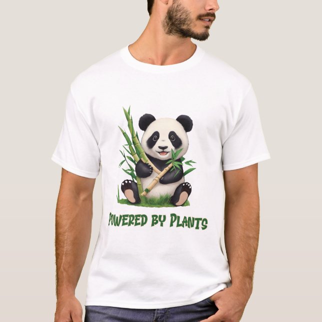 Panda Bear powered by Pflanze T-Shirt (Vorderseite)
