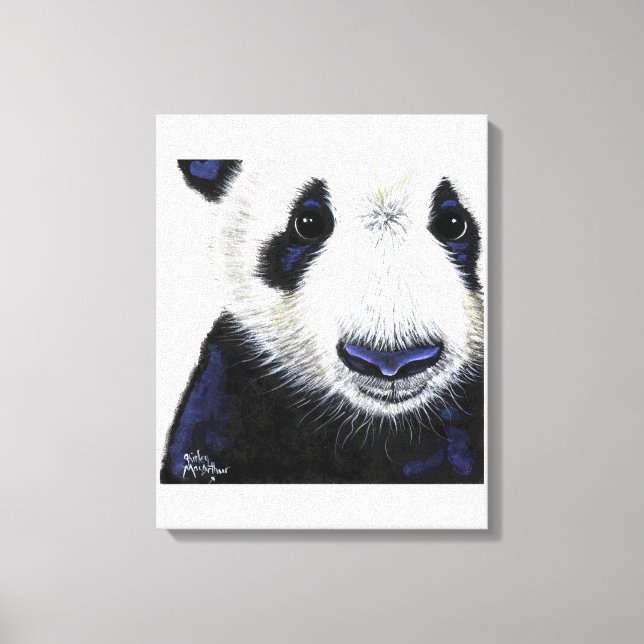 Panda Bear Print ' PANDA ' von Shirley MacArthur Leinwanddruck (Vorderseite)