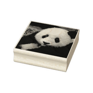 PANDA BEAR RUBBER BRIEFMARKE GUMMISTEMPEL