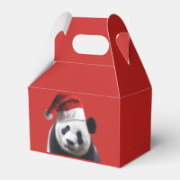Panda Bear Santa Claus