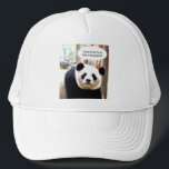 Panda Bear Shakespeare Zitat Elegante Moderne Truckerkappe<br><div class="desc">Panda Bear Shakespeare Zitat Elegant Modern Template Trendy White Trucker Hut.</div>