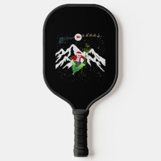 Panda Bear Skifahren Weihnachtsbaum Santa Reindeer Pickleball Schläger