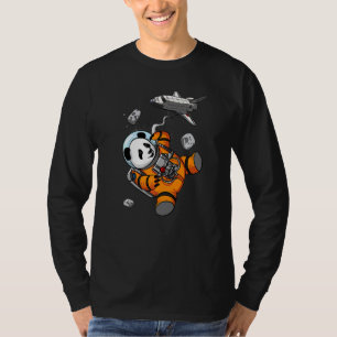 Panda Bear Space Astronaut Animal Kids Girls Boys T-Shirt