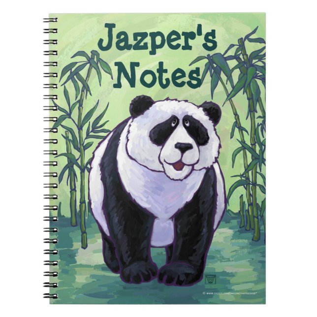 Panda Bear Stationery Notizblock (Vorderseite)