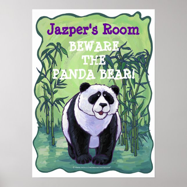 Panda Bear Stationery Poster (Vorne)