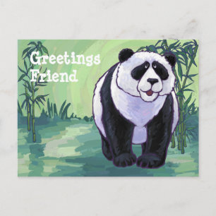 Panda Bear Stationery Postkarte