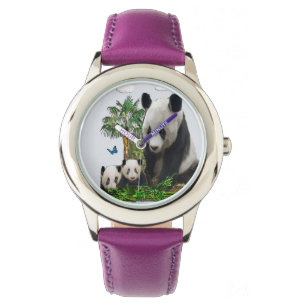 Panda Bear Telefongehäuse Armbanduhr