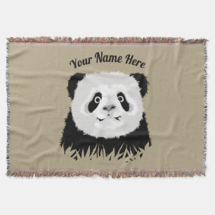 Panda Bear Throw Blanket Decke