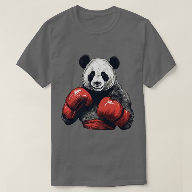 Panda Bear Tragetuch Boxhandschuhe Funny Boxing Pr T-Shirt (Design vorne)