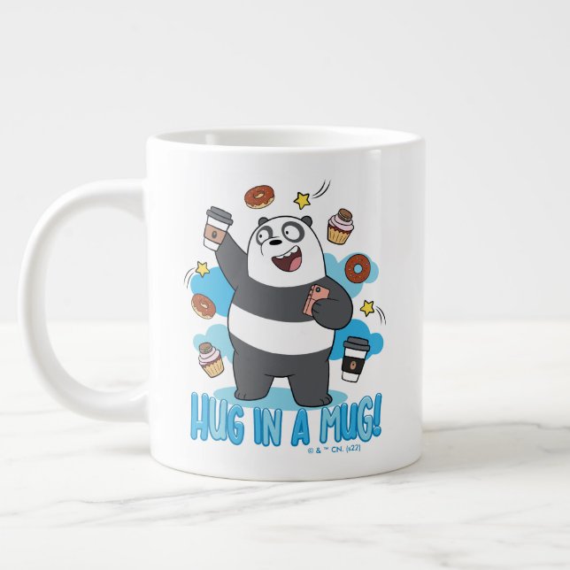 Panda Bear - Umarmen in einer Tasse! Jumbo-Tasse (Links)