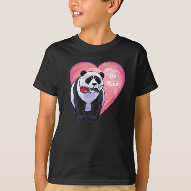 Panda Bear Valentine's Day T-Shirt (Vorderseite)