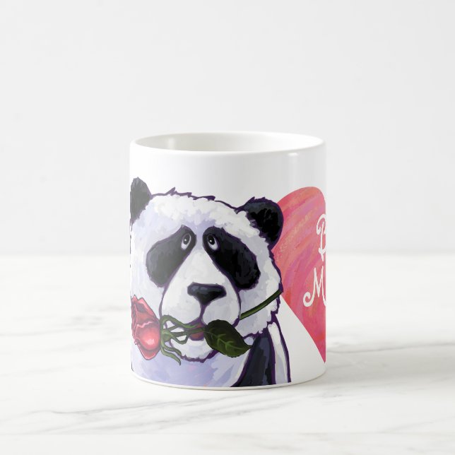 Panda Bear Valentine's Day Verwandlungstasse (Mittel)