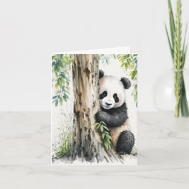 Panda Bear Vielen Dank Karte