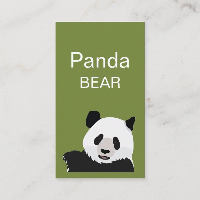 Panda Bear Visitenkarte (Vorderseite)