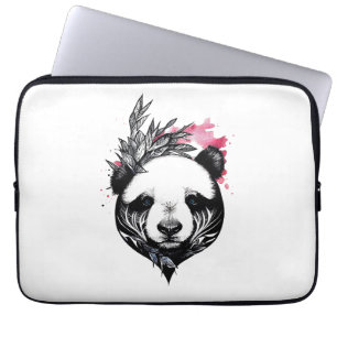 Panda Bear Wild Animal Nature Illustration Art Laptopschutzhülle