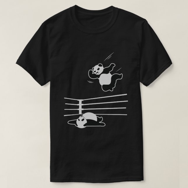 Panda Bear Wrestling Shirt Funny Panda Geschenk (Design vorne)