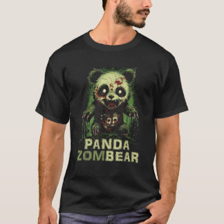 Panda Bear Zombie Halloween Hemd für Kinder Frauen T-Shirt