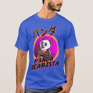 Panda Bearista Kaffee barista Witz T-Shirt