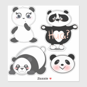 Panda Bears Aufkleber