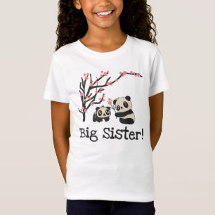 Panda Bears Big Sister T-Shirt