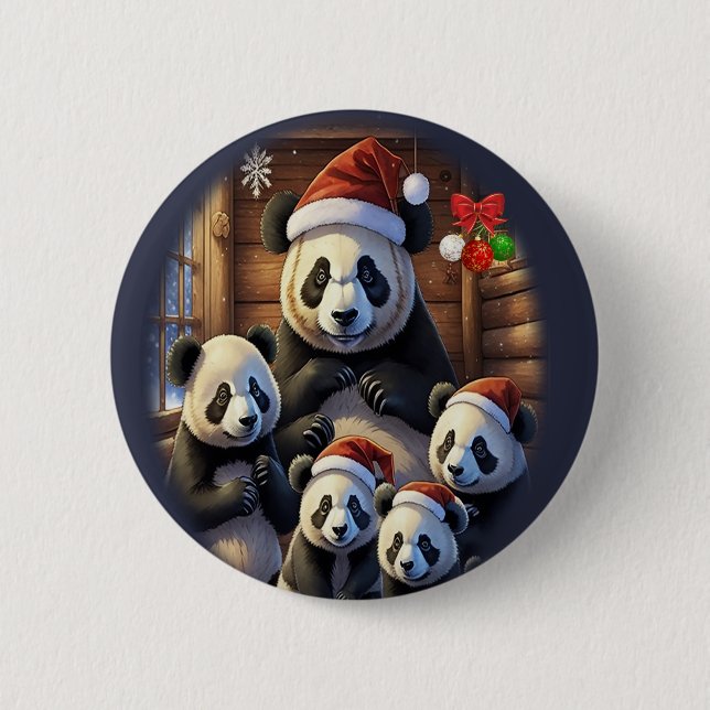 Panda Bears Button (Vorderseite)