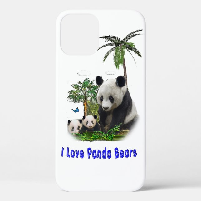 Panda Bears Case-Mate iPhone Hülle (Rückseite)