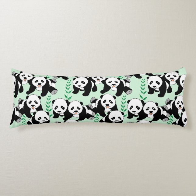 Panda Bears Design Seitenschläferkissen (Vorderseite)