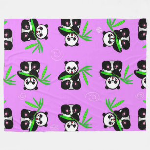 Panda Bears Fleecedecke