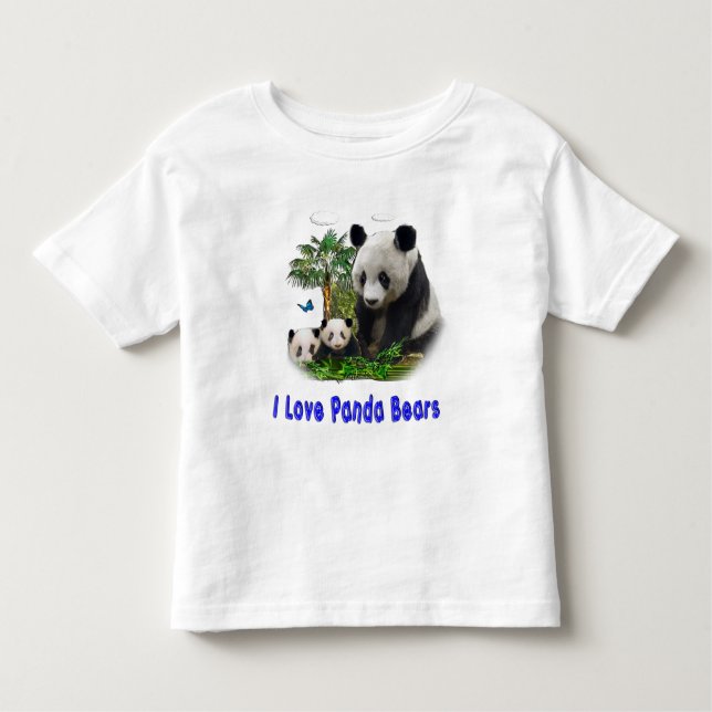 Panda Bears Kleinkind T-shirt (Vorderseite)