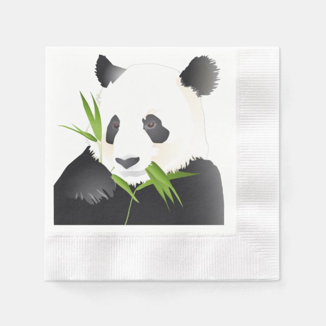 Panda Bears Serviette (Vorderseite)
