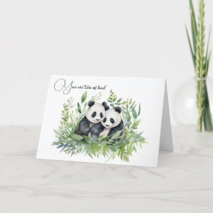 Panda Bears zum Jahrestag Karte