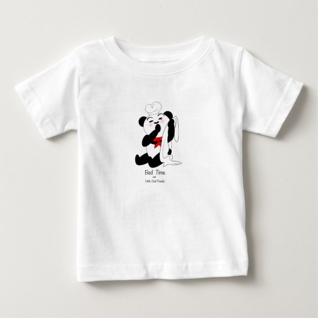 Panda "bed time" baby t-shirt (Vorderseite)