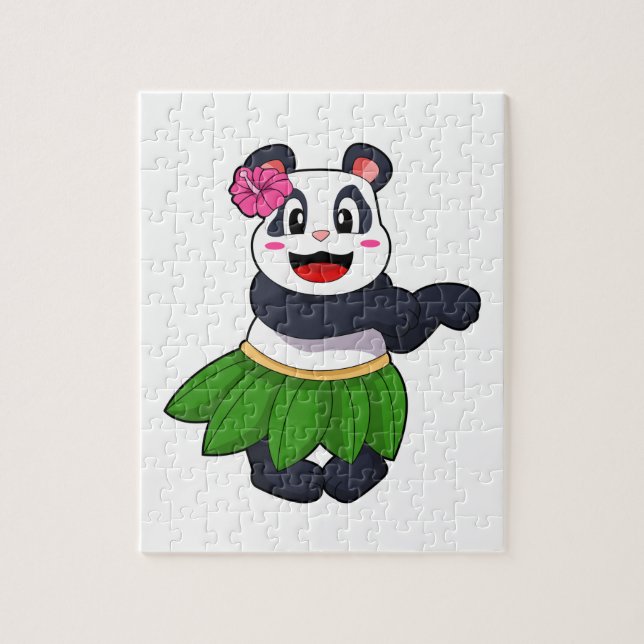 Panda beim Balletttanz Puzzle (Vertikal)