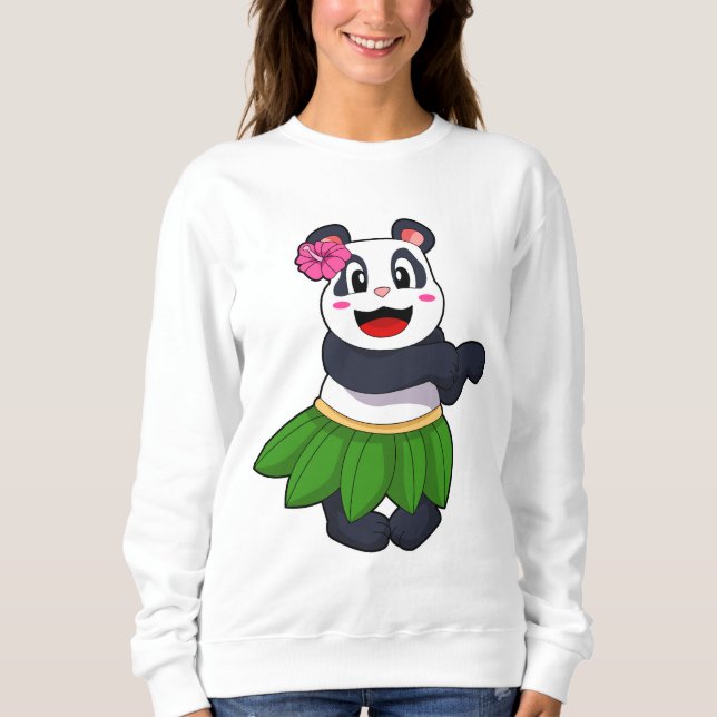 Panda beim Balletttanz Sweatshirt (Vorderseite)
